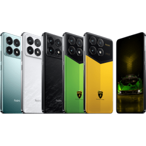 Redmi K70 Pro mobile phones in various colours