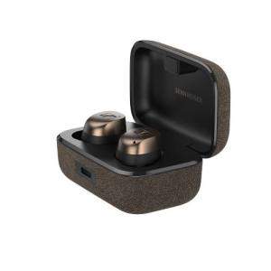 Sennheiser Momentum True Wireless 4 earphones in black and gold