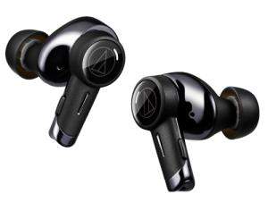 audio-technica black wireless earbuds 