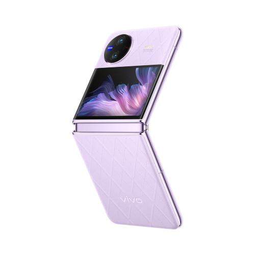 Vivo x flip foldable phone in lilac pink colour
