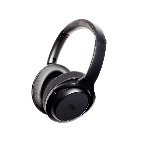 Hi-Unit 002-pnk black headphones from side
